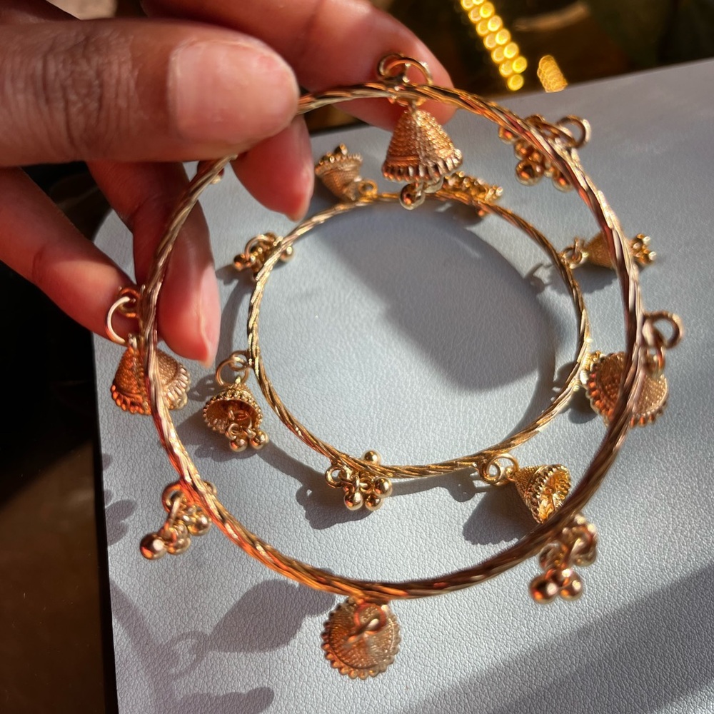 Gold-plated bracelets